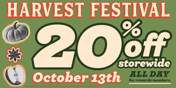 Harvest Festival & 20% sale October 13 at Lakewood Ranch